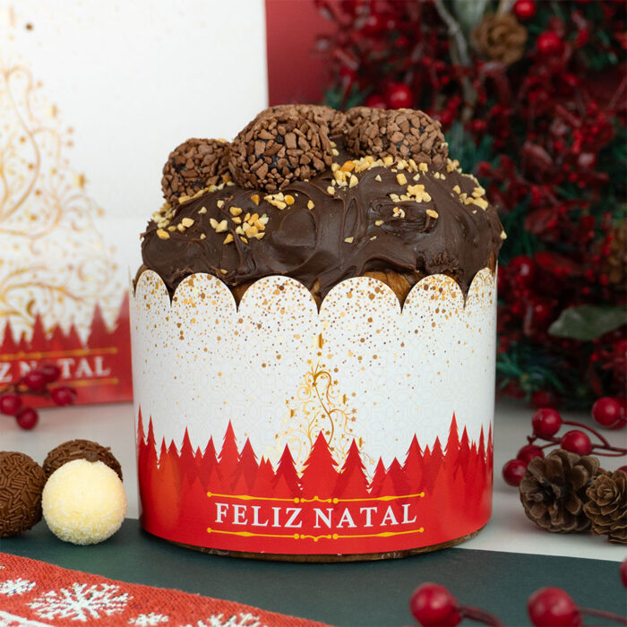 Cinta para Panetone/Chocotone de 500G, Luzes - 25un - Imagem 1