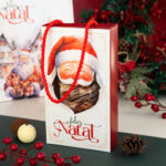 Embalagem para Barra de chocolate com visor e alça, Vila Noel - 10un