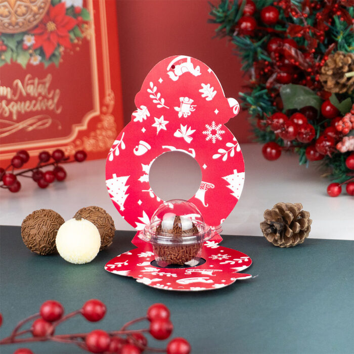 Cartão para Blister de doces, Gorro do Noel - 10un - Imagem 2