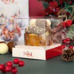 Caixa para Mini Panetone/Chocotone Premium 10x10cm, Vila Noel - 10un
