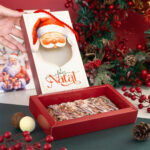 Embalagem para Barra de chocolate com visor e alça, Vila Noel - 10un - Imagem 3