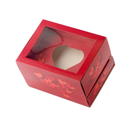 Embalagem Gaveta para 1 Coração e 12 Doces, Rouge - 5un