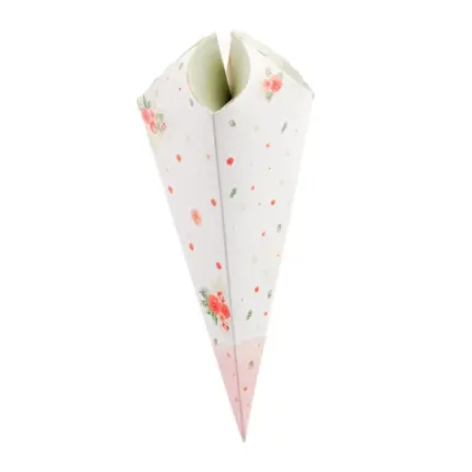 Embalagem Para Cone Trufado, Florescer - 25un