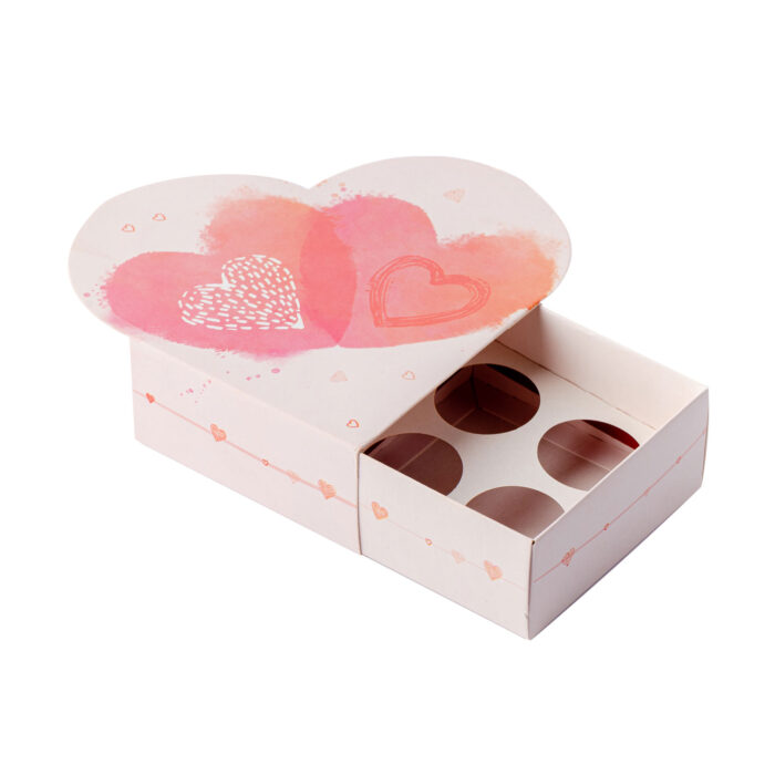 Embalagem para 4 doces com berço, AMORE - 25un - Imagem 3