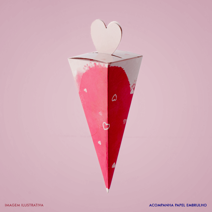 Embalagem para Cone Trufado AMORE - Pct c/ 50 Un - Imagem 3