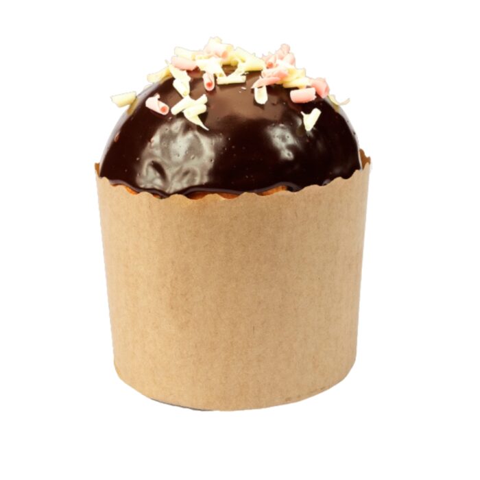 Forma de Papel para Mini Panetone/Chocotone 100gr - Kraft - 10un - Imagem 2