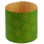 Forma de Papel para Panetone/Chocotone 250gr - Verde - 10un