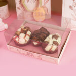 Caixa para 3 Ovos 150gr, ELEGANCE, Tampa 10cm - 10un