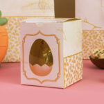 Caixa para 1 Mini Ovo em pé 50g com visor, AURORA - 10un