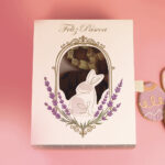 Caixa Gaveta para 3 Ovos de Colher com visor e puxador, PROVENÇAL - 5un