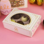 Caixa Para 6 Doces ou 2 Brownies, Com Visor e berço, BELA - 10un