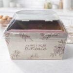 Forma Forneável para bolo com tampa PLOC, Doçura - 25un