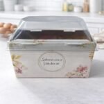 Forma Forneável para bolo com tampa PLOC, Floral - 25un