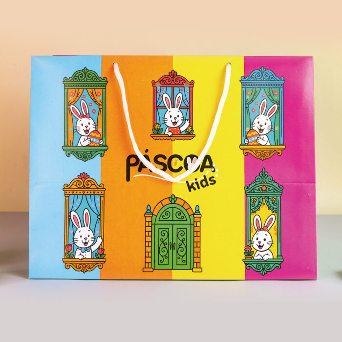 Sacola de papel para Presente G, 30x24x20cm, FÁBULA - 10un - Imagem 1