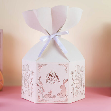 Caixa Para 1 Ovo em pé 250g Flor, ELEGANCE - 5un