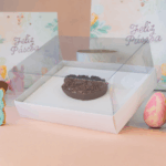 Embalagem para 1 Ovo de Colher 150g/250g/350g/500g, Tampa 10cm, Branca – 10un