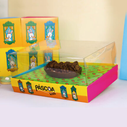 Caixa para Ovo de Colher, 1 Ovo Regulável, FÁBULA, Tampa 10cm - 10un