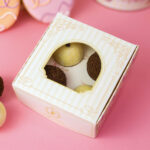 Caixa Para 4 Doces ou 1 Brownie, Com Visor e berço, BELA - 10un