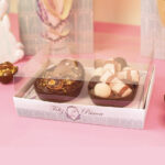 Caixa para 2 Ovos 250gr, PROVENÇAL, Tampa 7,5cm - 10un