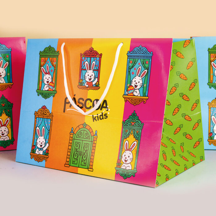Sacola de papel para Presente G, 30x24x20cm, FÁBULA - 10un - Imagem 2