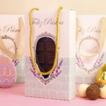 Embalagem para Barra de chocolate com visor e alça, PROVENÇAL - 10un