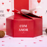 Caixa para presente, COM AMOR - 5un