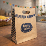 Sacola de papel Kraft para Presente P, SÃO JOÃO - 10un
