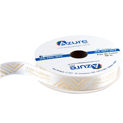 Fita De Cetim 22mm, Ouro, Classic - Rolo 50mt