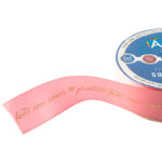 Fita de Cetim Feito Com Amor, Rosa 38 mm - Rolo 50mt - Imagem 2