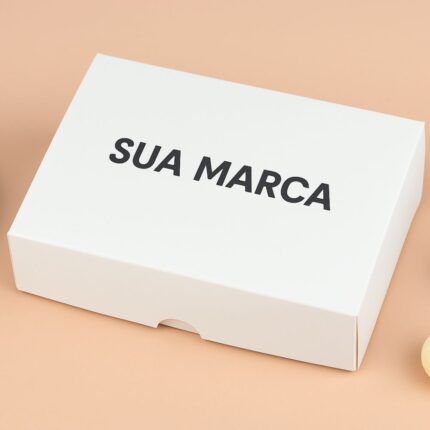 Caixa Para 12 Doces com Berço, sem Visor Personalizada