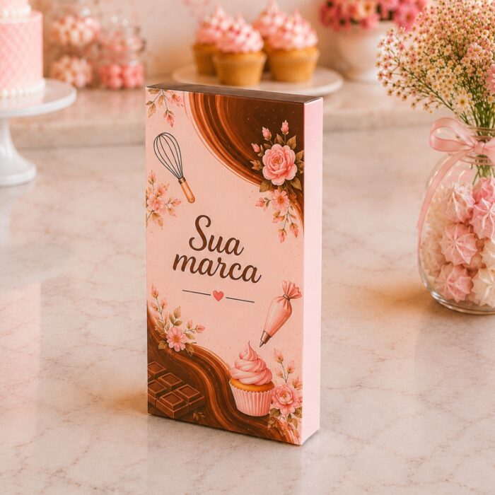 96d36268a2543b1d2a543ee2081d47b9-7.jpg Caixa para Barra de Chocolate Fina sem Visor 7,5x14x1,5 cm Personalizada - Imagem 1