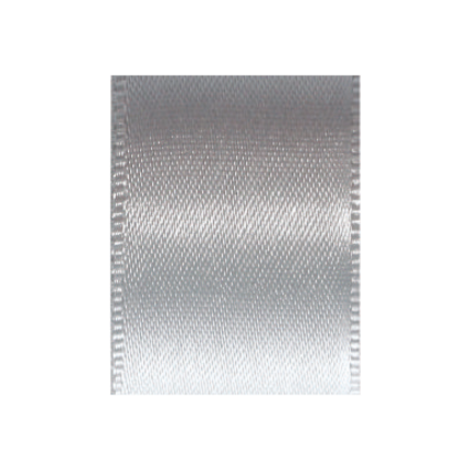 Fita de Cetim 15mm, Prata - Rolo 50mt