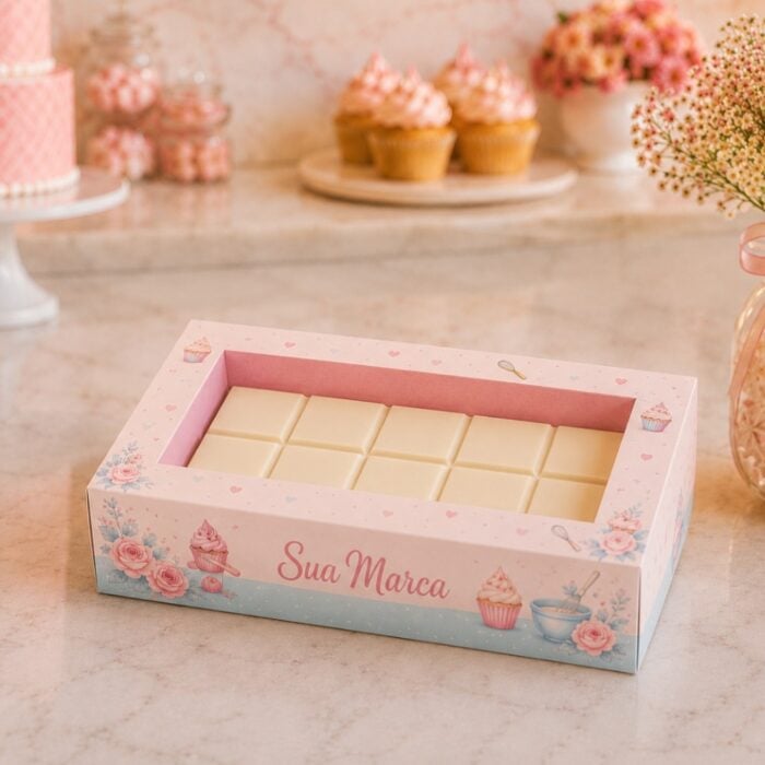 b8f2334ed44ef9240fecda30039b451c.jpg Caixa para Barra de Chocolate com Visor 19x11x3,3 cm Personalizada - Imagem 1