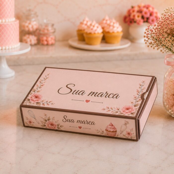 Caixa para Barra de Chocolate sem Visor 6x14x2,5 cm Personalizada - Imagem 1