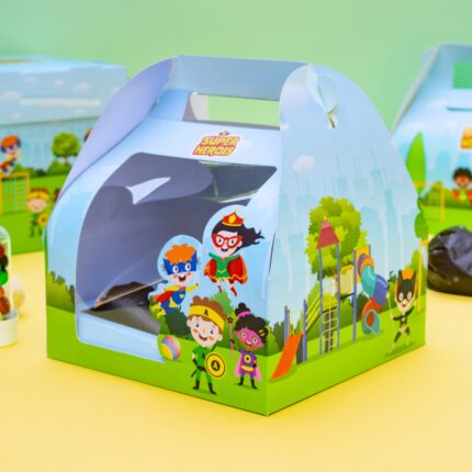 Maleta Infantil com alça e visor sem tubetes, Heróis - 10un