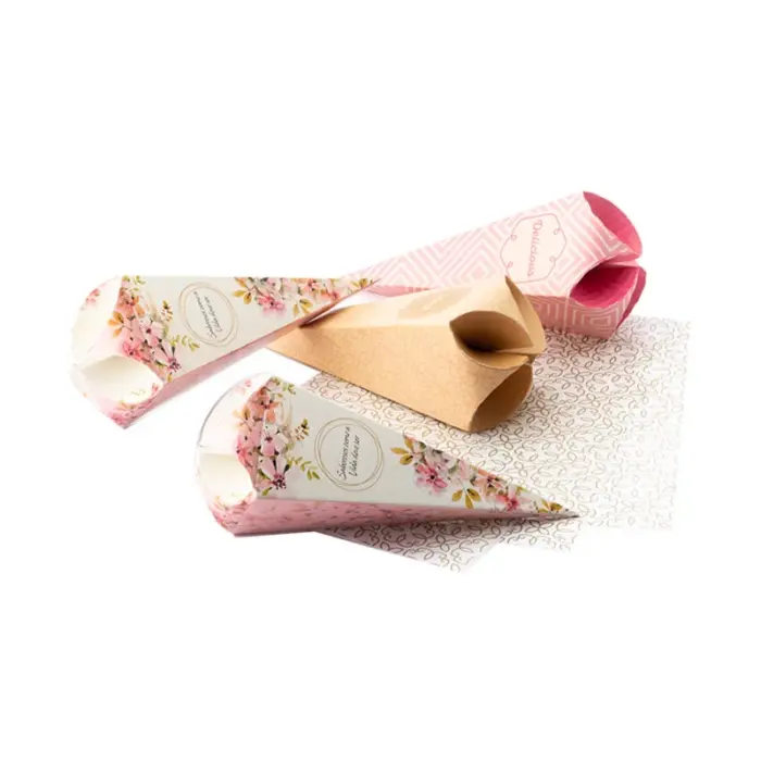 Embalagem para cone trufado, Floral - 25un - Imagem 2