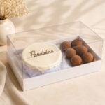Embalagem para 1 Mini Bolo e 6 Doces, Basics, Branca - 10un
