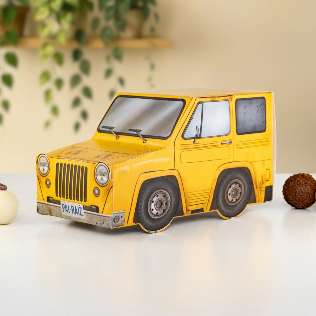 832ade352fa3eb6f71e6de0316f20f33.jpg Embalagem para Doces Diversos JEEP com trena, RAIZ - 5un - Imagem 1