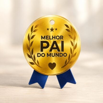 Tag dia dos pais, medalha - 25un