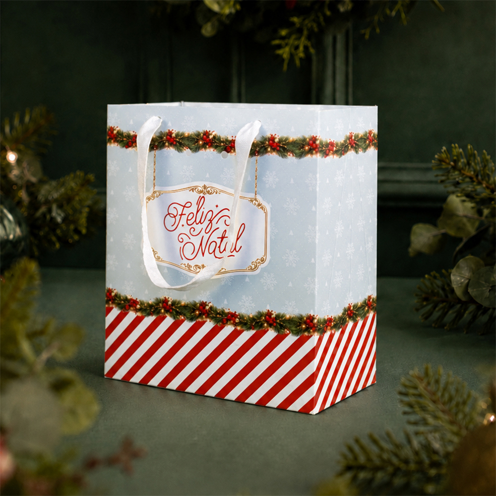 c18d1aa5850e5dd0badc1a1d31071bc6.jpg Sacola de papel para Presente, "P" 18x10x20cm, Carrossel - 10un - Imagem 1